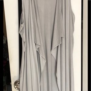 Long vest Suede like